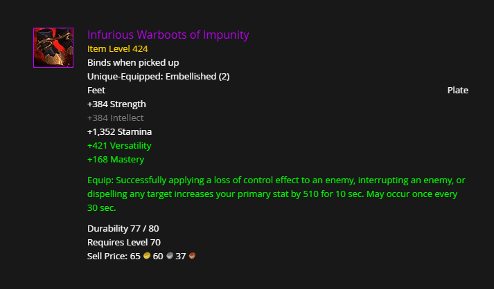 Infurious Warboots of Impunity