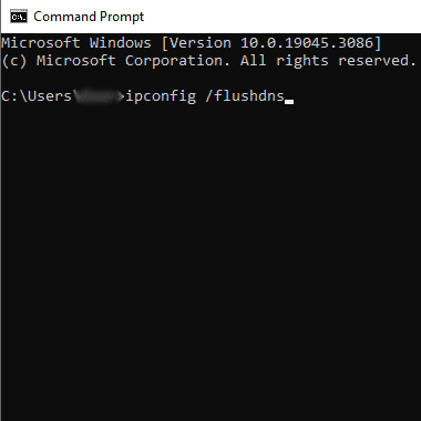 flush dns on windows to fix error wow51900118